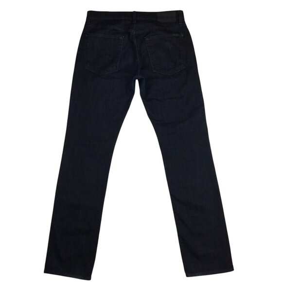 7For All Mankind Straight Jeans Luxe Performance Dark Blue NWOT - Picture 7 of 14